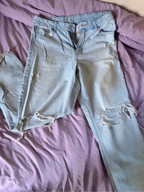 American Eagle Outfitters Denim - American Eagle Outfitters Light Blue Distressed Boyfriend Jeans